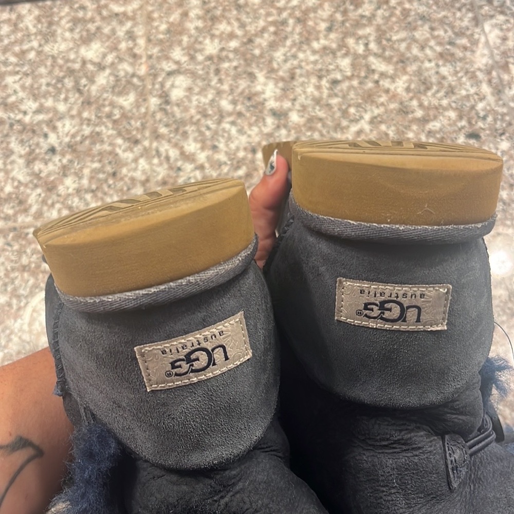 UGG Bailey Button Suede Mid-Calf Boots - Picture 7 of 12